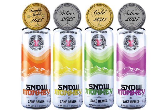 Snow Monkey Sake Remix Racks Up Medals at 2025 San Diego Spirits Festival International Bottle Competition