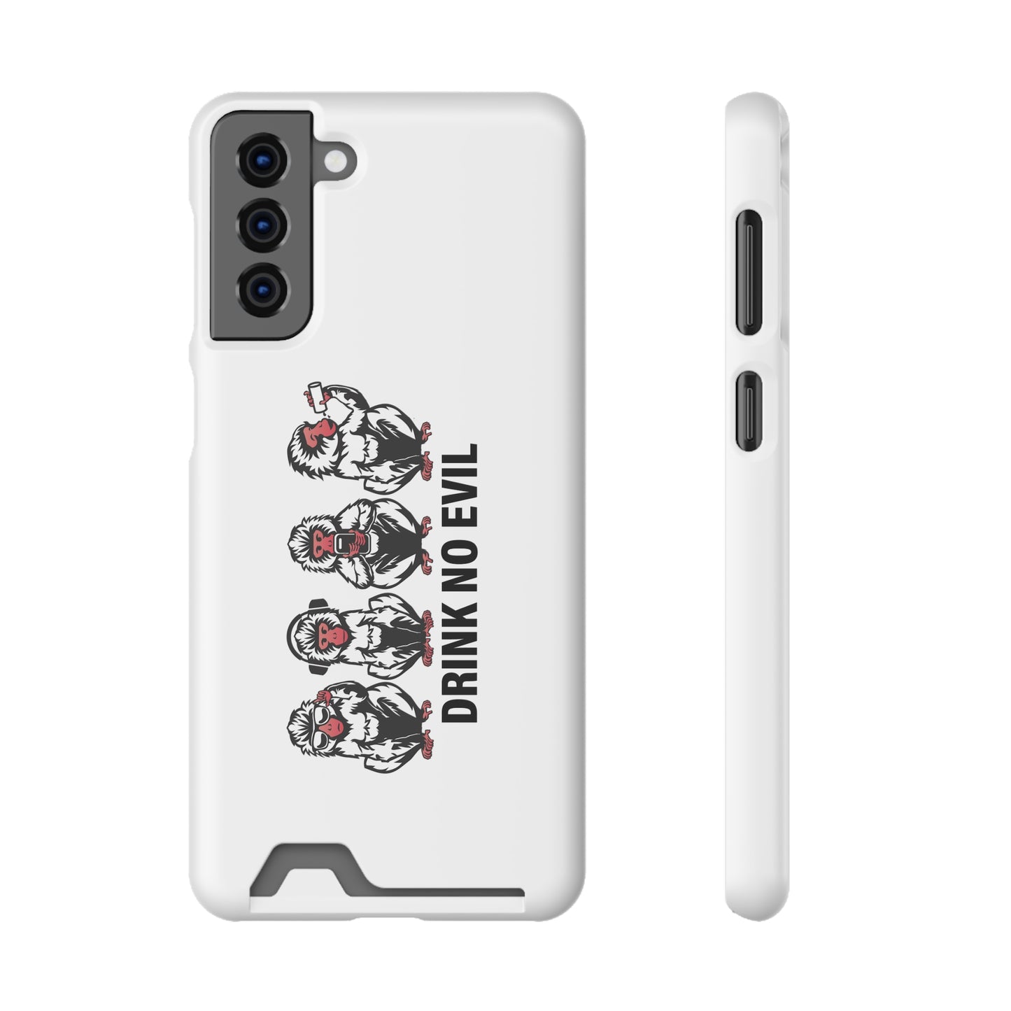 Drink No Evil Phone Case with Card Holder