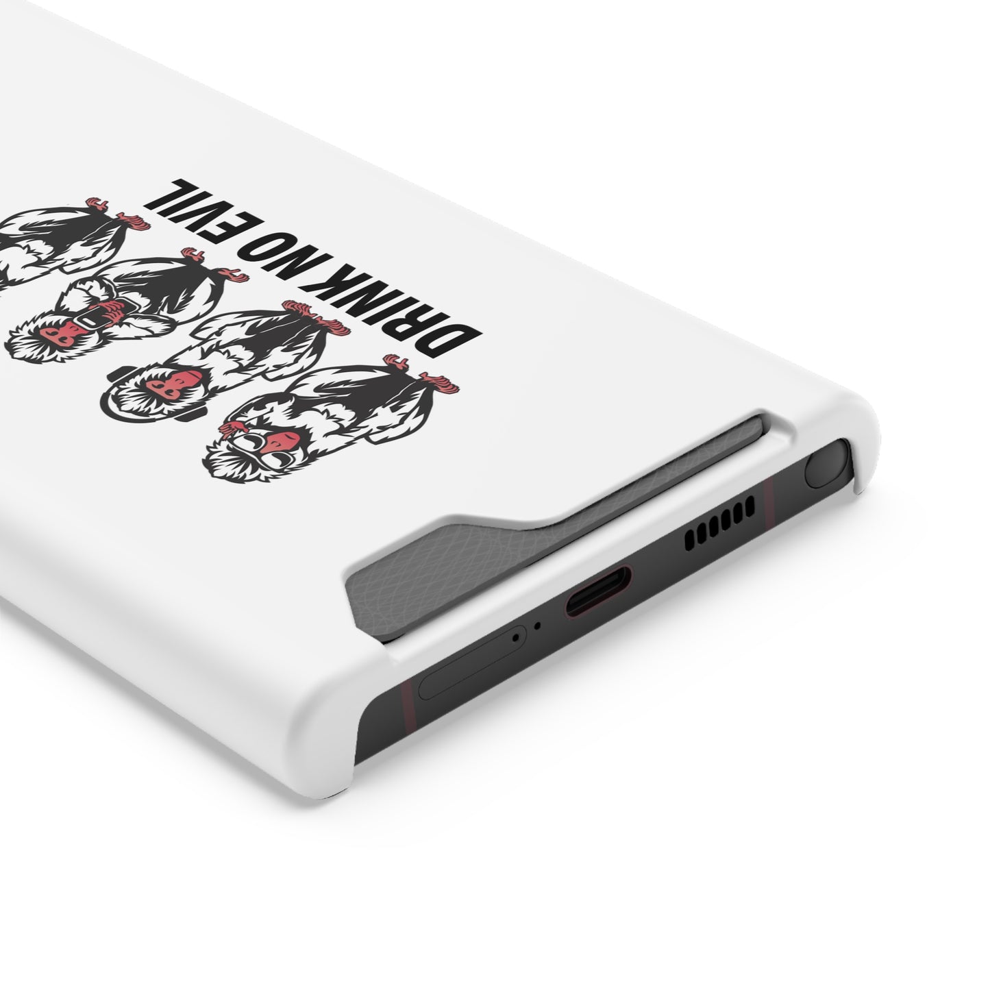 Drink No Evil Phone Case with Card Holder