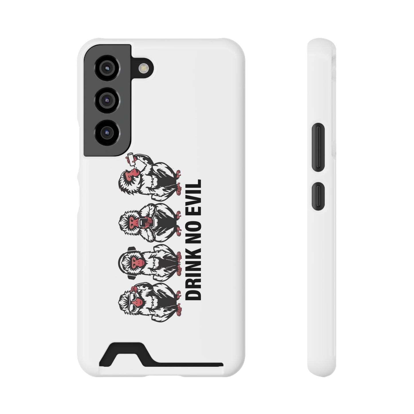 Drink No Evil Phone Case with Card Holder