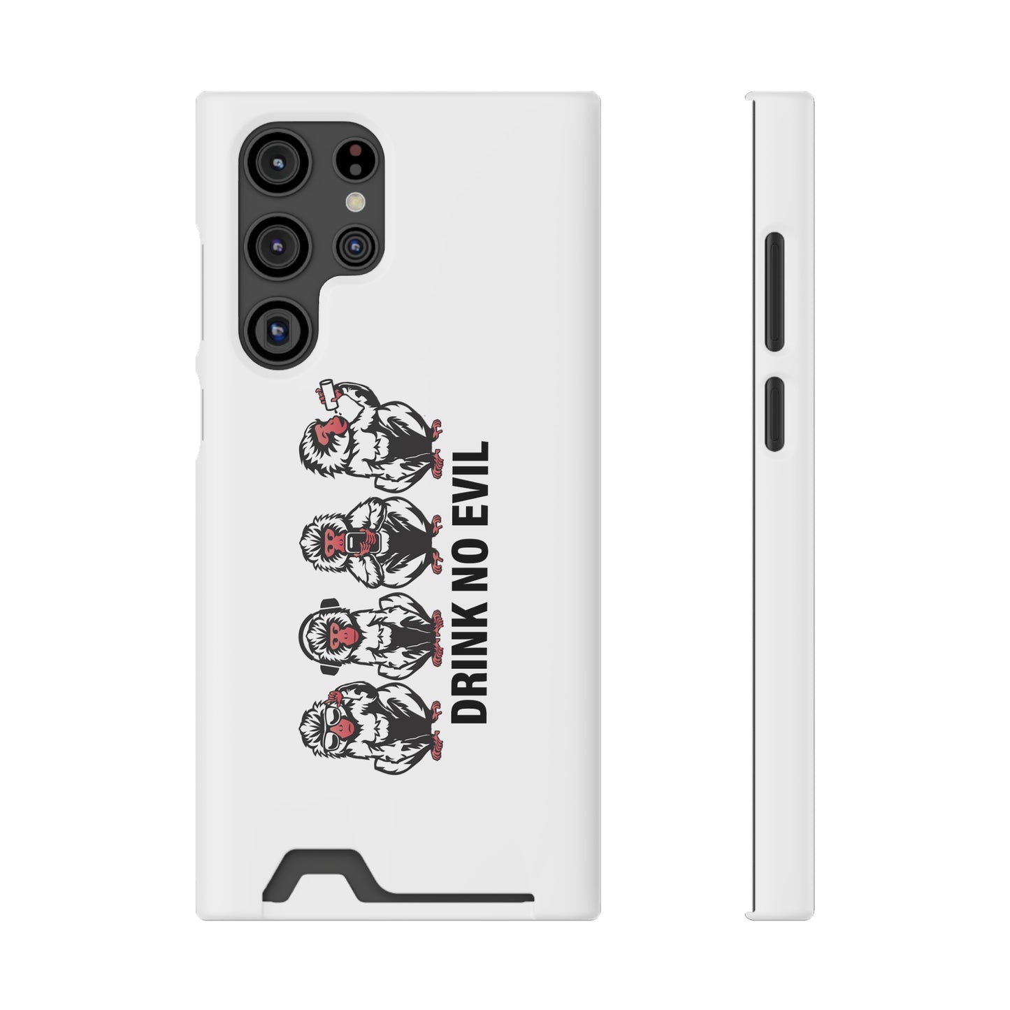 Drink No Evil Phone Case with Card Holder