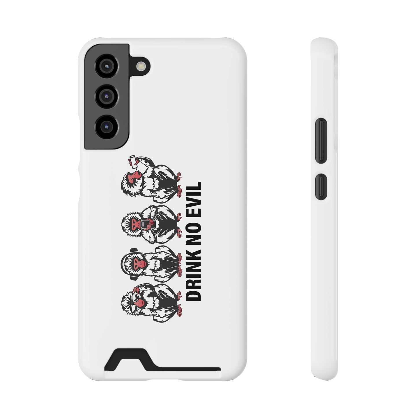 Drink No Evil Phone Case with Card Holder