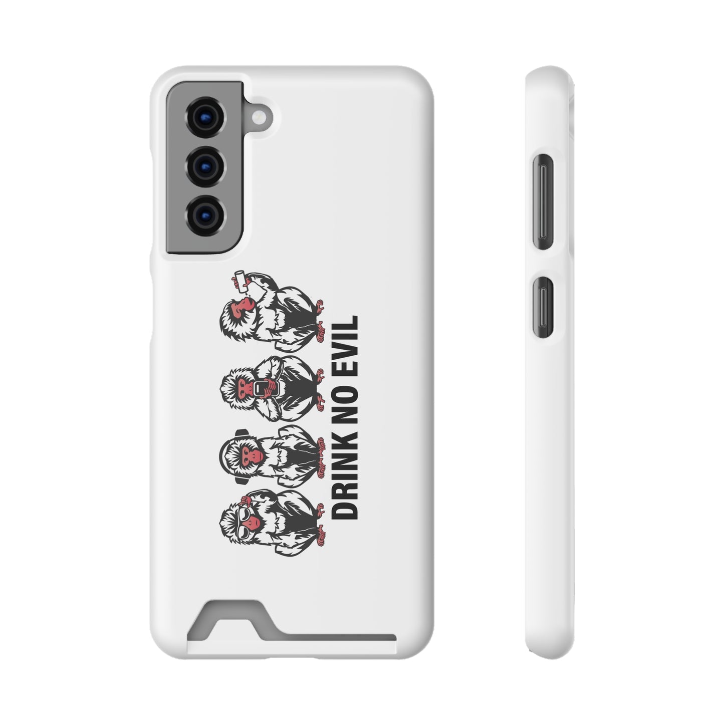 Drink No Evil Phone Case with Card Holder