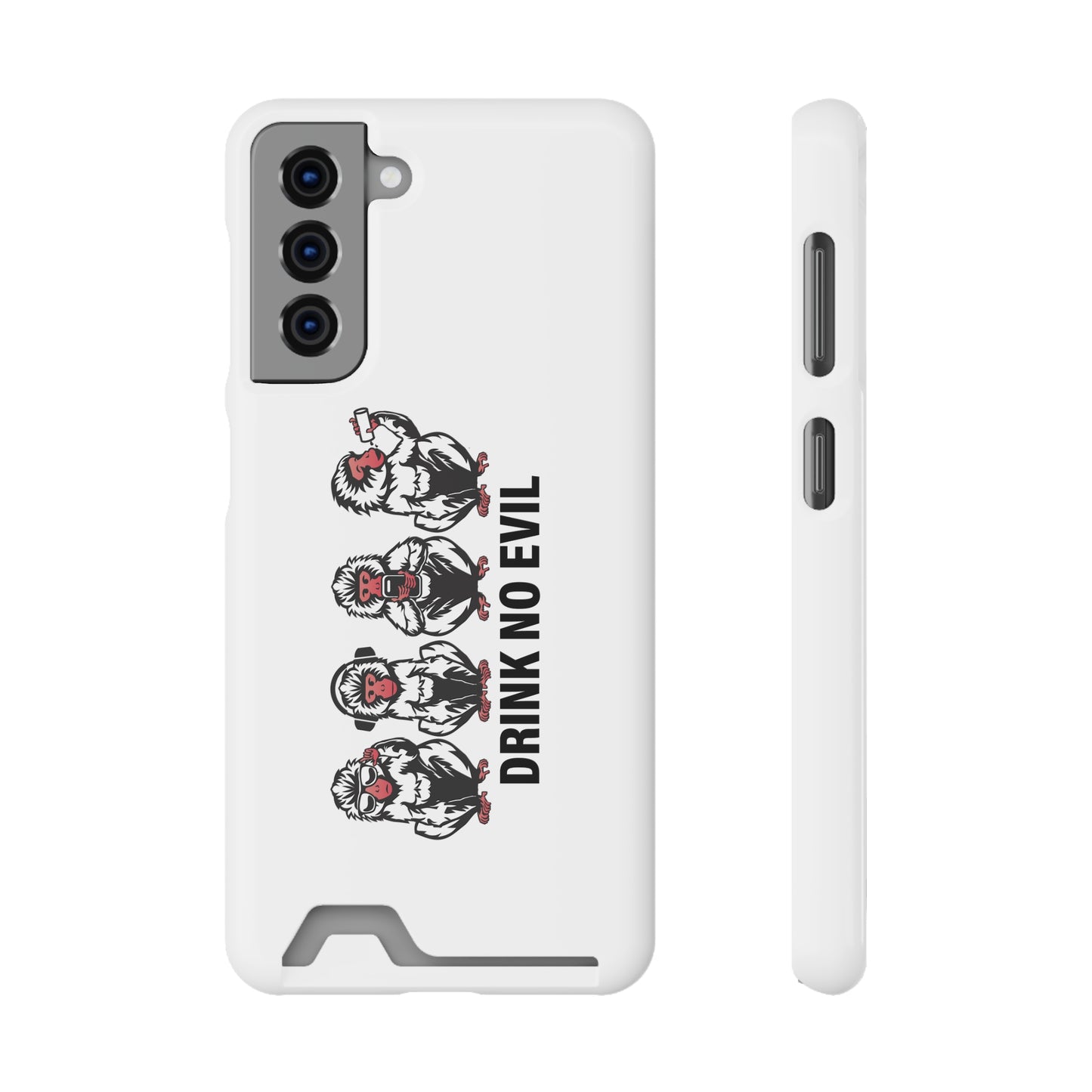 Drink No Evil Phone Case with Card Holder