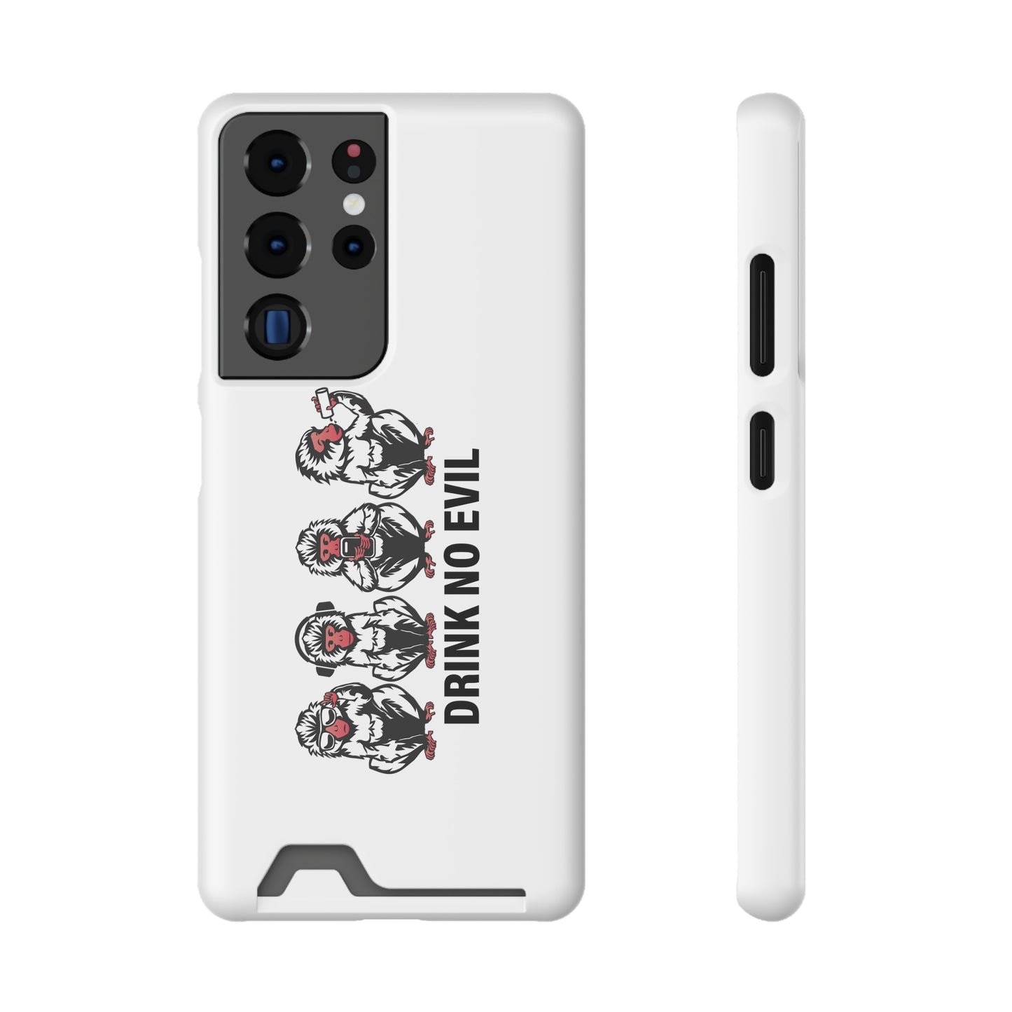 Drink No Evil Phone Case with Card Holder
