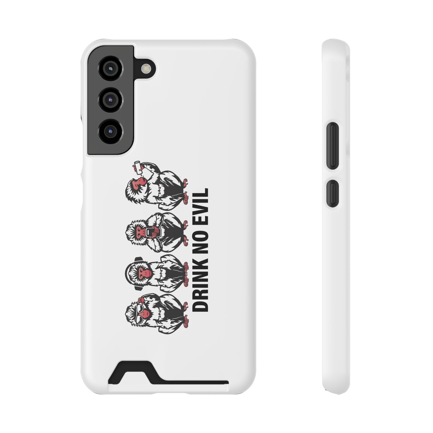 Drink No Evil Phone Case with Card Holder